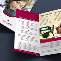 Print design for Boston Academic